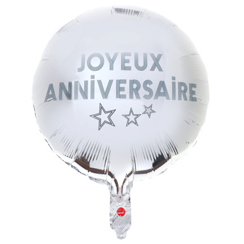 BALLON ALU STAR DU JOUR ARGENT