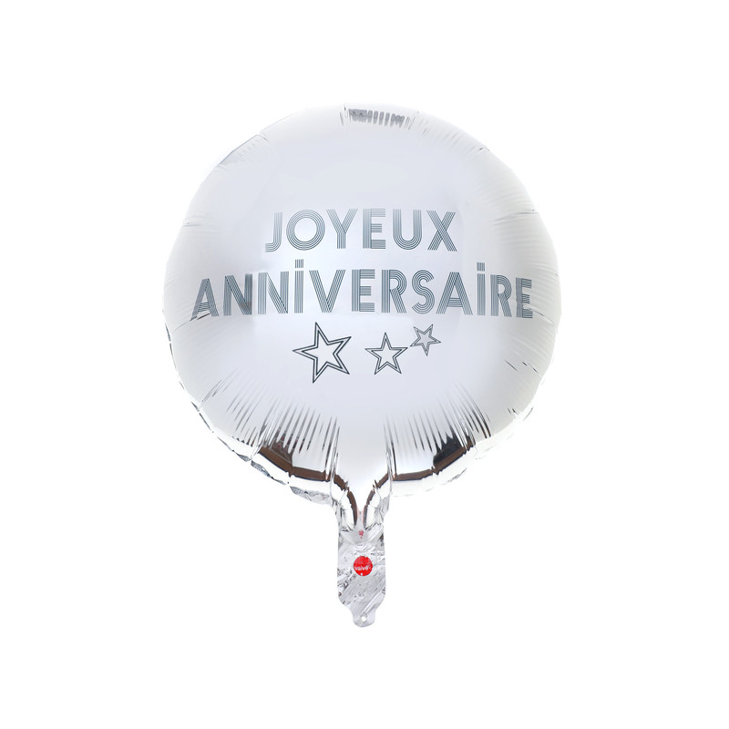 BALLON ALU STAR DU JOUR ARGENT