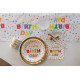 10 ASSIETTES HAPPY BIRTHDAY MOTIF BALLON