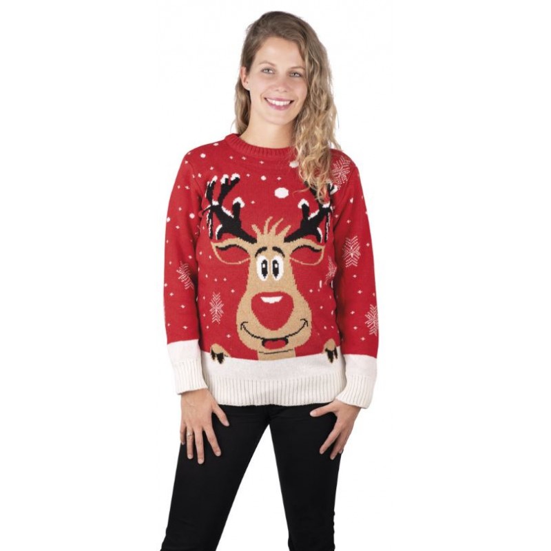 PULL DE NOËL FEMME RGE RENNE