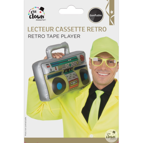 LECTEUR CASSETTE RETRO - GONFLABLE