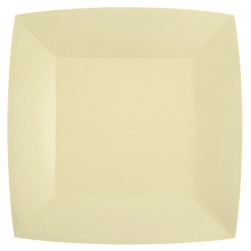 10 ASSIETTES GRAND MODELE CARRE IVOIRE