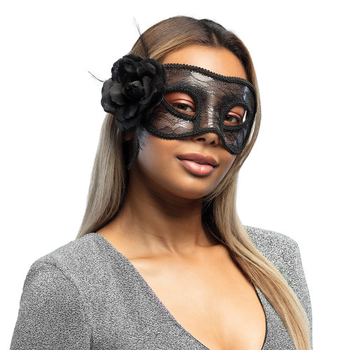 MASQUE DENTELLE MYSTIQUE NOIR