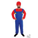 COSTUME PLOMBIER ROUGE ET BLEU TAILLE L/XL