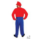 COSTUME PLOMBIER ROUGE ET BLEU TAILLE L/XL