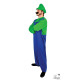 COSTUME PLOMBIER VERT ET BLEU TAILLE S/M