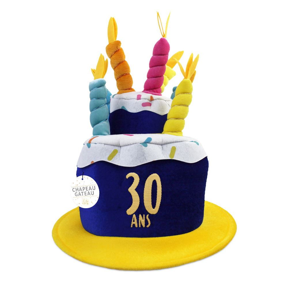 Cadeau écharpe et chapeau anniversaire 30ans R/CHA03-ECHB19H