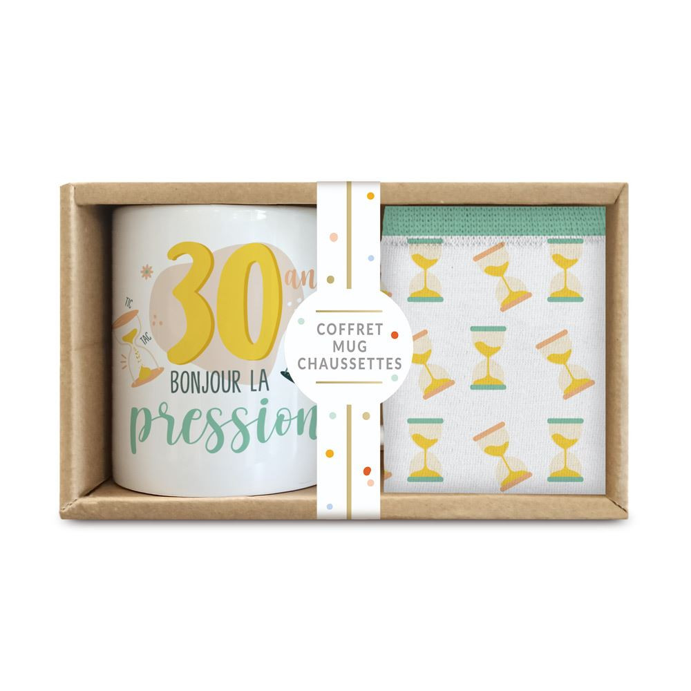 Coffret Cadeau Mug avec Chaussettes 20 ans Femme