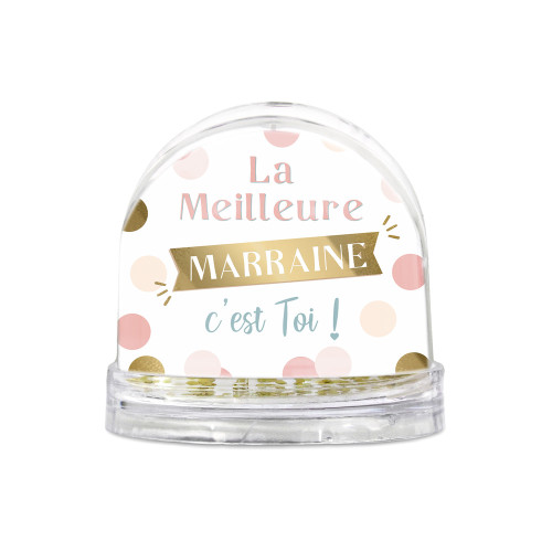 BOULE A NEIGE &quot;MEILLEURE MARRAINE&quot;