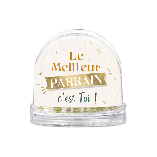 BOULE A NEIGE &quot;MEILLEUR PARRAIN&quot;