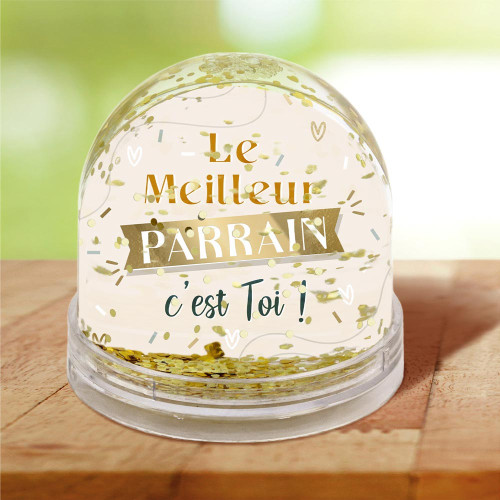 BOULE A NEIGE "MEILLEUR PARRAIN"