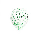 6 BALLONS CONFETTIS VERTS