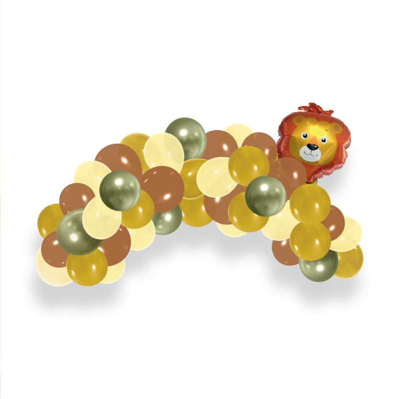 KIT ARCHE A BALLONS LION JUNGLE