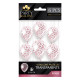 6 BALLONS CONFETTIS ROSE