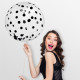 BALLON CONFETTIS GEANT 100CM NOIR