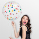 BALLON CONFETTIS GEANT 100CM MULTICOLORE