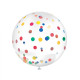 BALLON CONFETTIS GEANT 100CM MULTICOLORE