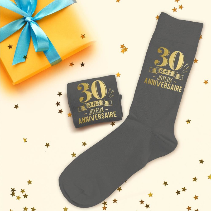 Acheter Paire de Chaussettes personnalisées anniversaire 30 ans