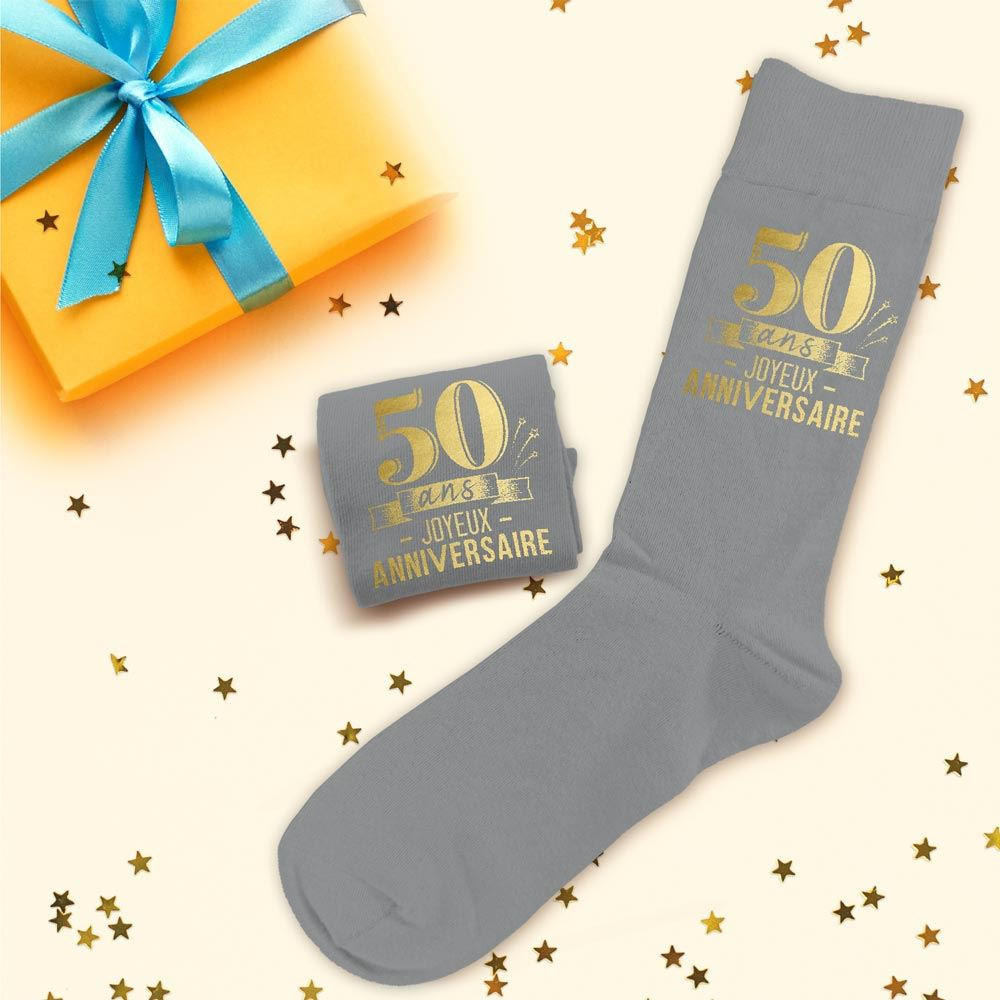 Chaussettes Anniversaire 30 Ans Tralala-Fêtes.fr - Neuves Sous Blister