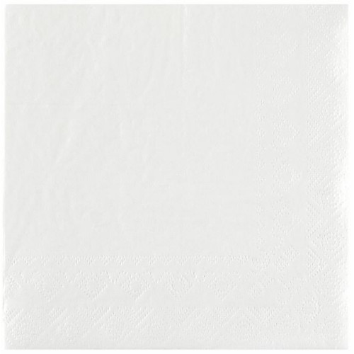 25 SERVIETTES CRYSTAL RAINBOW 33X33 2 PLIS BLANCHES