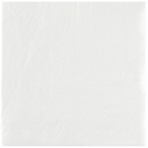 25 SERVIETTES CRYSTAL RAINBOW 33X33 2 PLIS BLANCHES