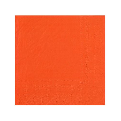 25 SERVIETTES  CRYSTAL RAINBOW 33X33 2 PLIS ORANGE