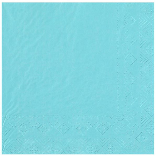 25 SERVIETTES  CRYSTAL RAINBOW 33X33 2 PLIS CIEL