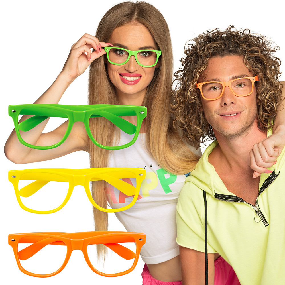 SET 3 LUNETTES PARTY FLUO - Ouest Fetes