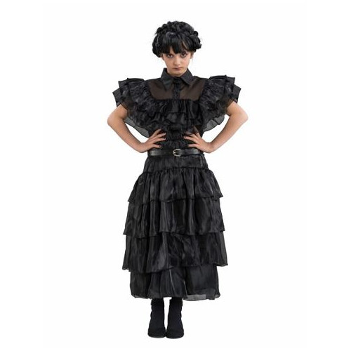 ROBE DE BAL NOIRE MERCREDI TAILLE 140CM