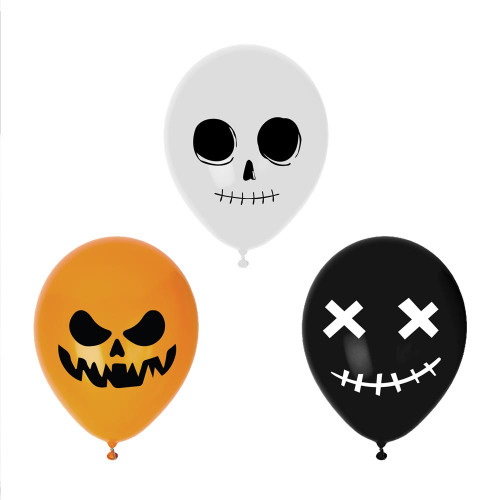 6 BALLONS HALLOWEEN