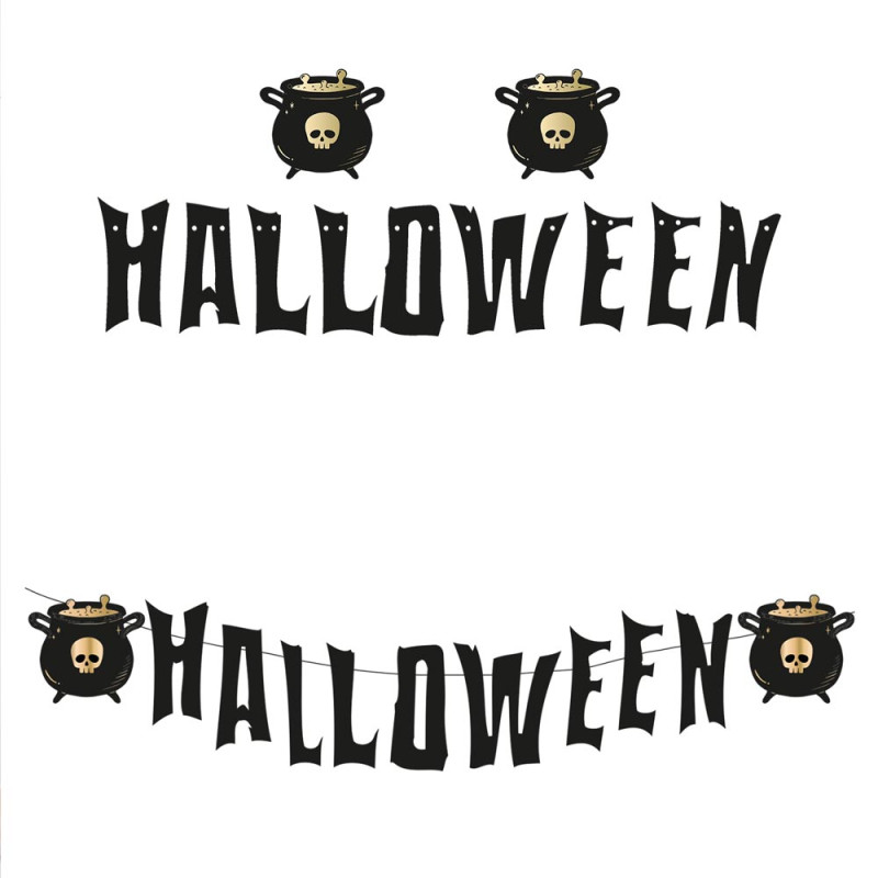 GUIRLANDE LETTRES HALLOWEEN