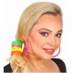 8 ELASTIQUES CHEVEUX  FLUO