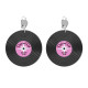 BOUCLE D'OREILLE DISQUE DISCO