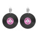 BOUCLE D'OREILLE DISQUE DISCO