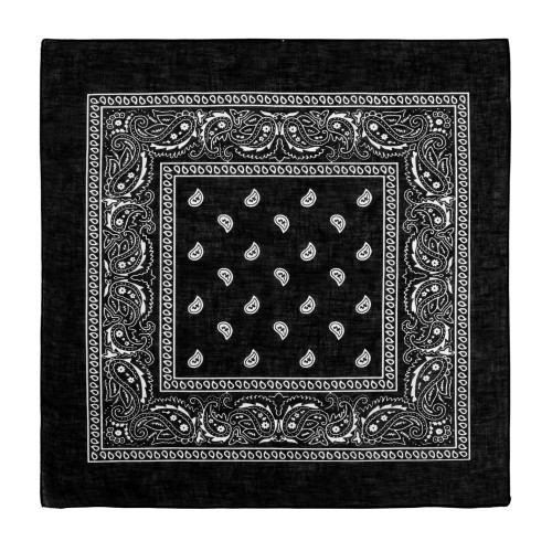 BANDANA 55X55CM NOIR