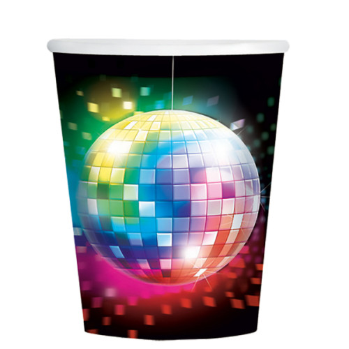 8 GOBELETS DISCO 250ML