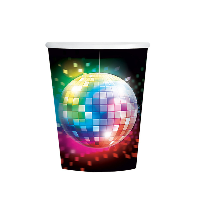 8 GOBELETS DISCO 250ML