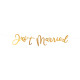 BANNIÈRE PAPIER "JUST MARRIED"