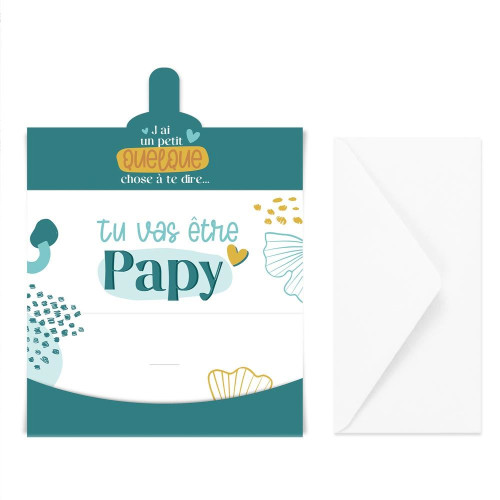 ENVELOPPE ANNONCE &quot;PAPY&quot;