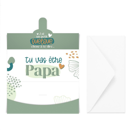 ENVELOPPE ANNONCE &quot;PAPA&quot;