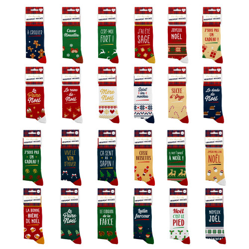 CHAUSSETTES MOCHES NOEL ASSORTIS