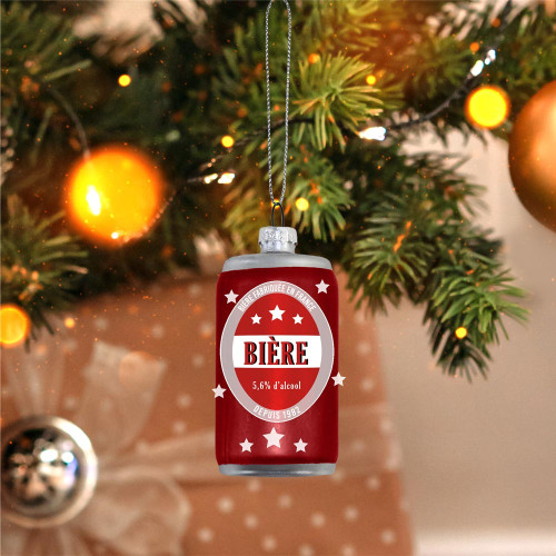 BOULE NOEL CANETTE BIERE