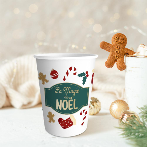 6 GOBELETS MAGIE DE NOEL