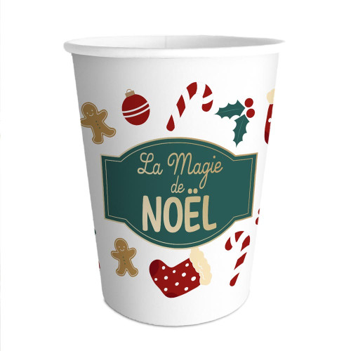 6 GOBELETS MAGIE DE NOEL