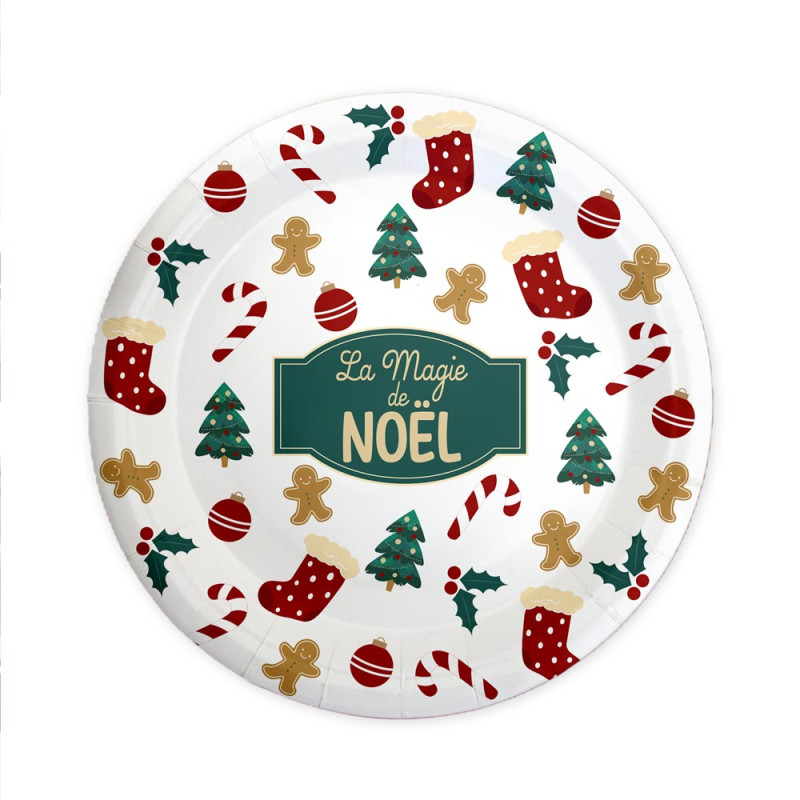 6 ASSIETTES "MAGIE DE NOEL"