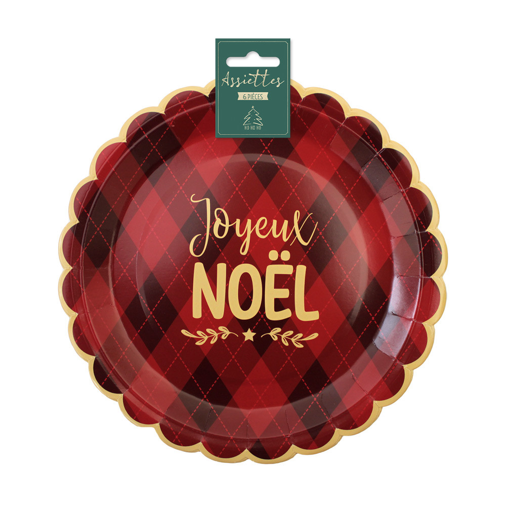 Assiette de Noël jetable – Le rêve de Noël