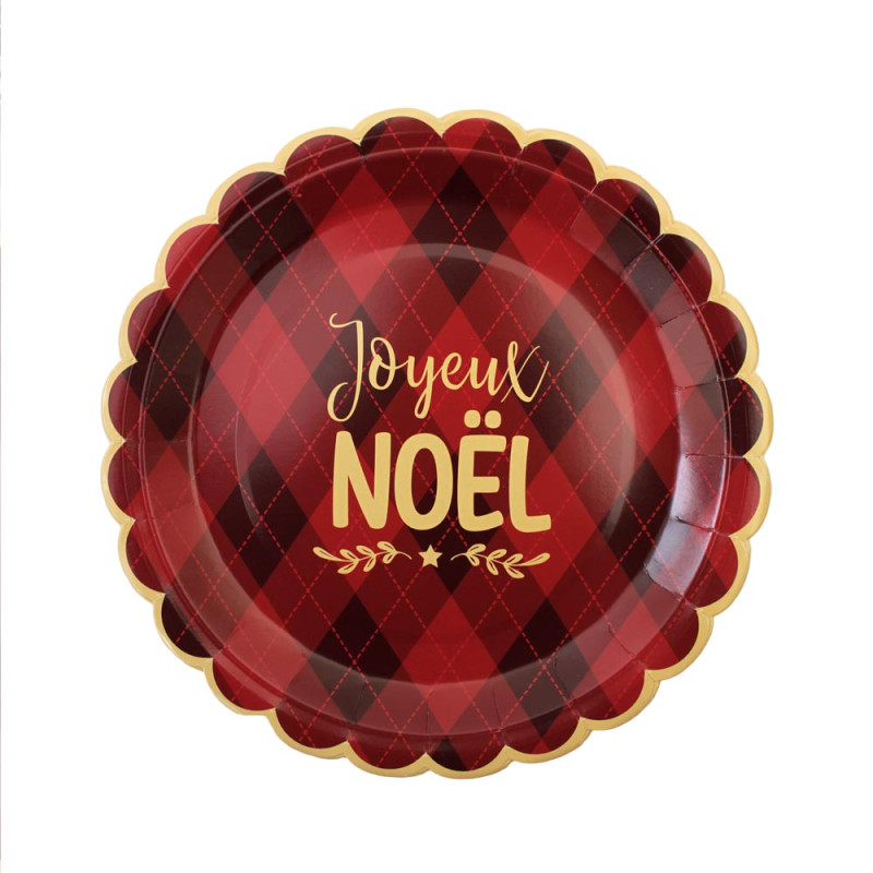 6 ASSIETTES "JOYEUX NOEL"