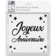 24 SERVIETTES JOYEUX ANNIVERSAIRE BLANC