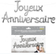 BALLON METAL. JOY.ANNIV.ARGENT