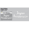 BALLON METAL. JOY.ANNIV.BLANC